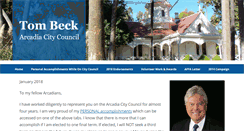 Desktop Screenshot of beck4council.com