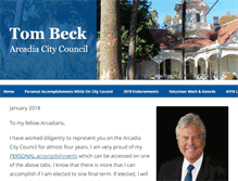 Tablet Screenshot of beck4council.com